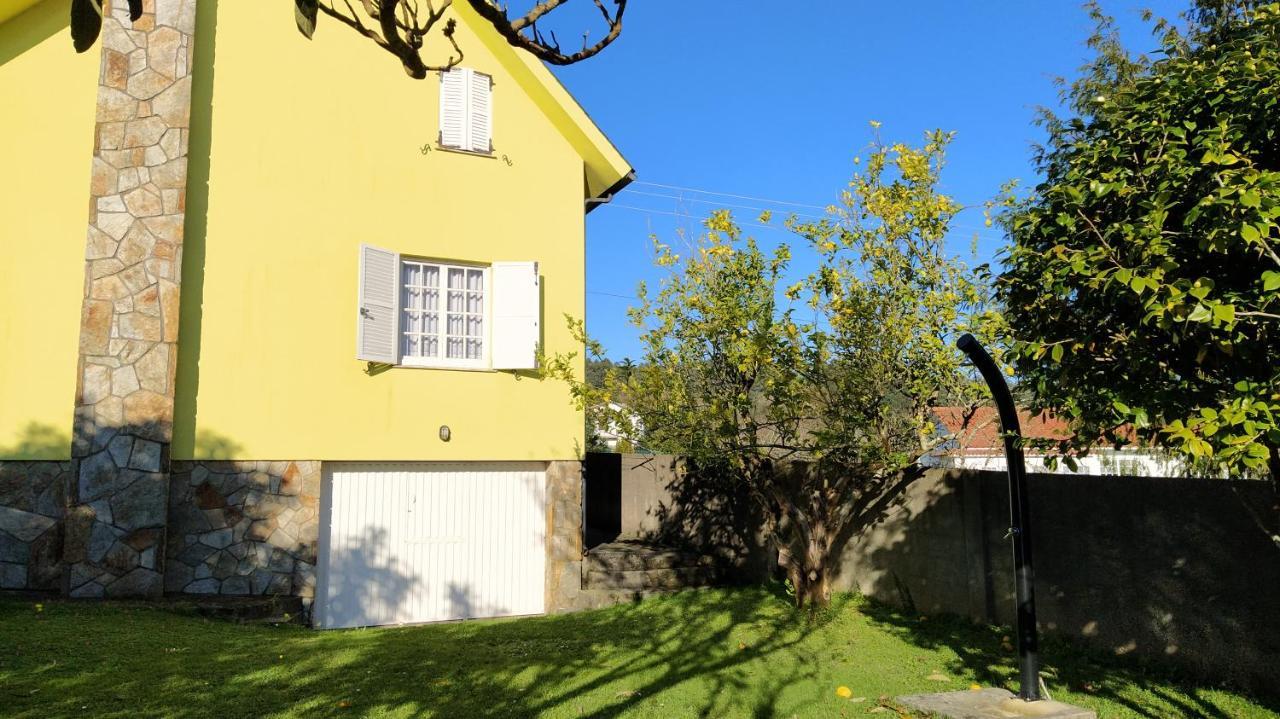 Casa Con Jardin En La Playa De Almieiras Villa Fene Kültér fotó
